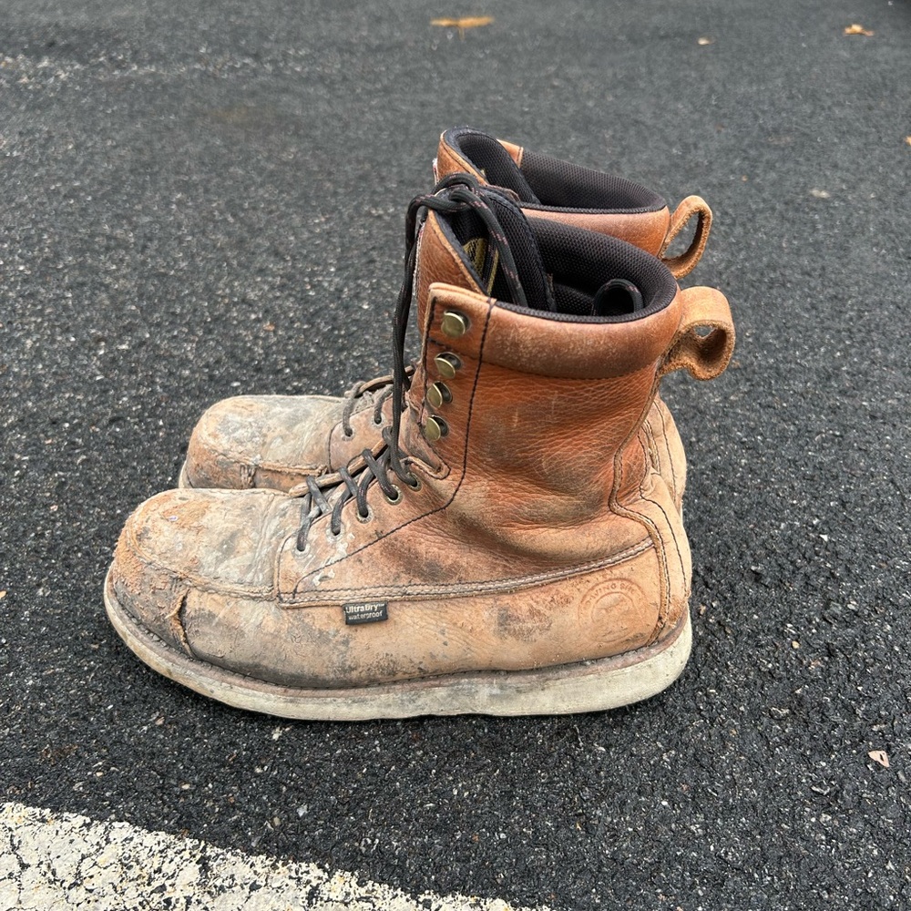 Irish setter wingshooter ST 8 inch mic toe safety toe boots size 10